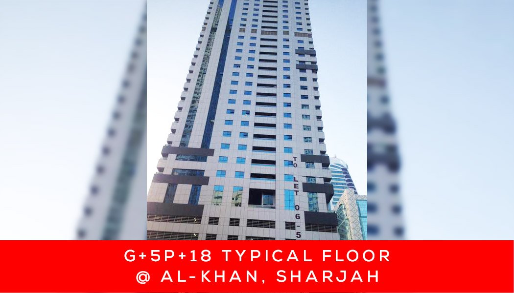 G+5P+18 TYPICAL FLOOR @ AL-KHAN, SHARJAH
